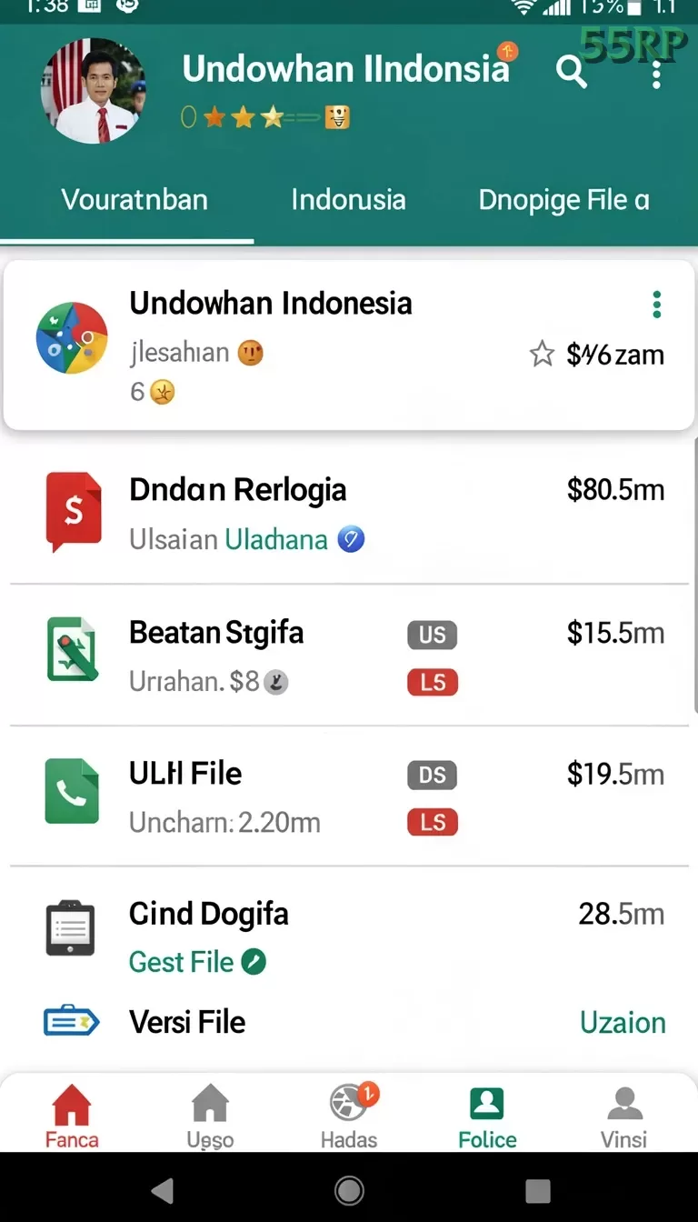Cuplikan layar VT87 — aktivitas