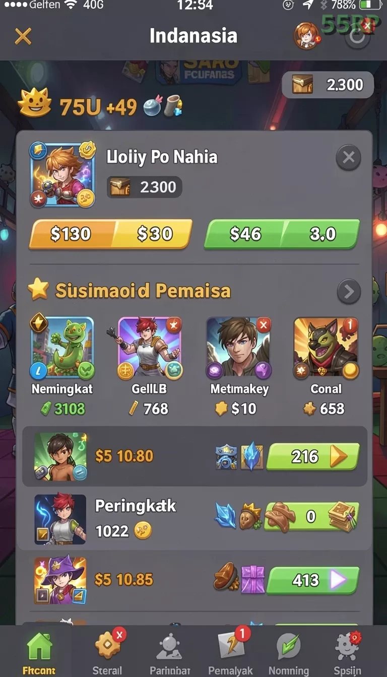 Cuplikan layar SVIP10 — aktivitas